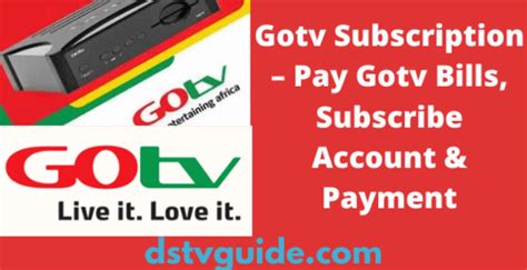 gotv subscription payment options